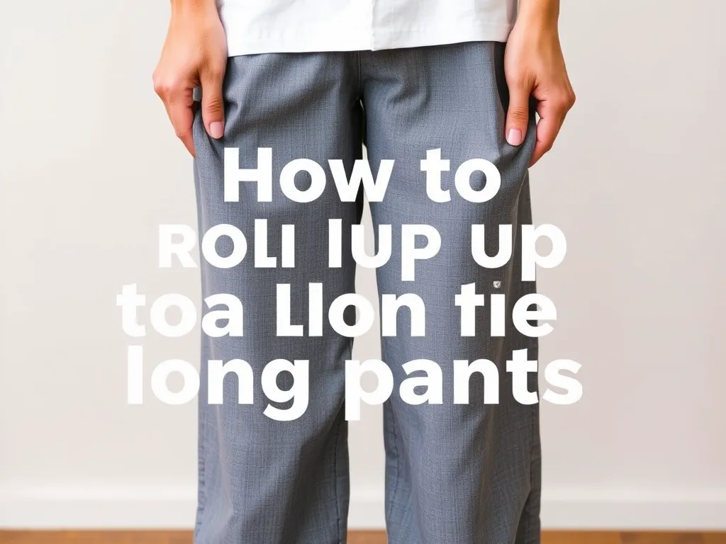 Jak podwinąć za długie spodnie?