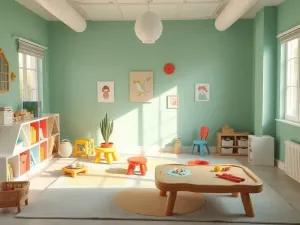 Sala zabaw dla dzieci i komfortowa strefa dla rodziców